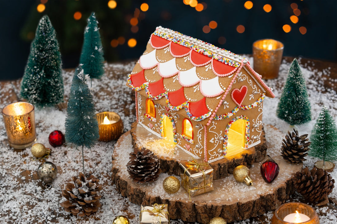 Biscuiteers DIY Gingerbread House Kit: festive gingerbread panels, icing, and decorations for a perfect Christmas tradition.