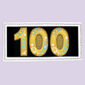 100th Birthday Milestone Letterbox Biscuit