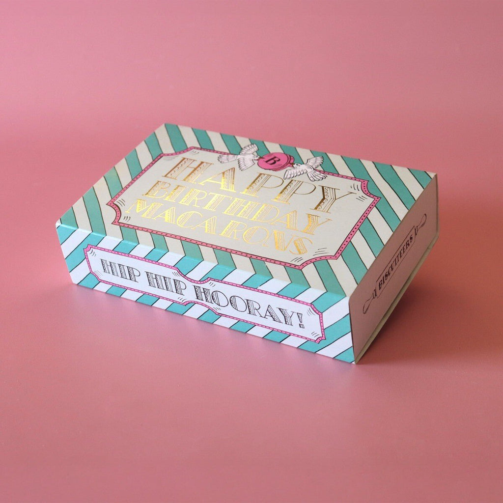 12 Birthday Macarons - Biscuiteers