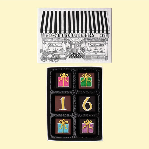 16th Birthday Milestone Little Box Of Chocolates - Biscuiteers