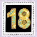 18th Birthday Milestone Letterbox Biscuit - Biscuiteers