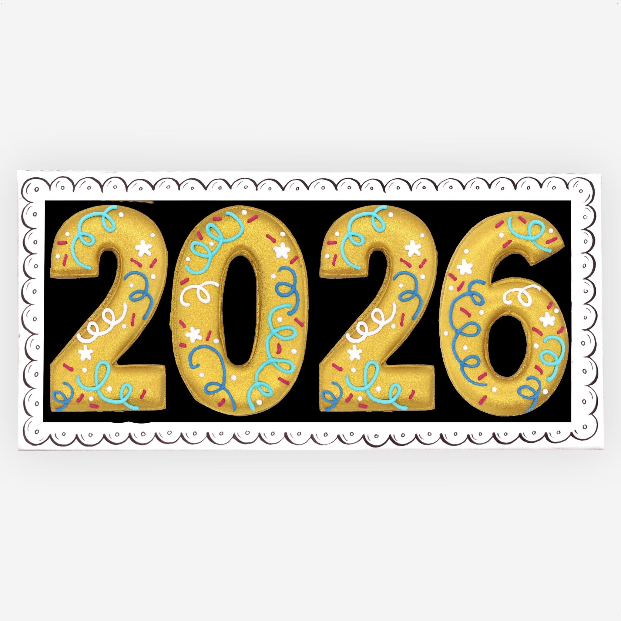 2026 New Year Letterbox Biscuits - Biscuiteers