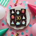 30th Birthday Milestone Brownies - Biscuiteers