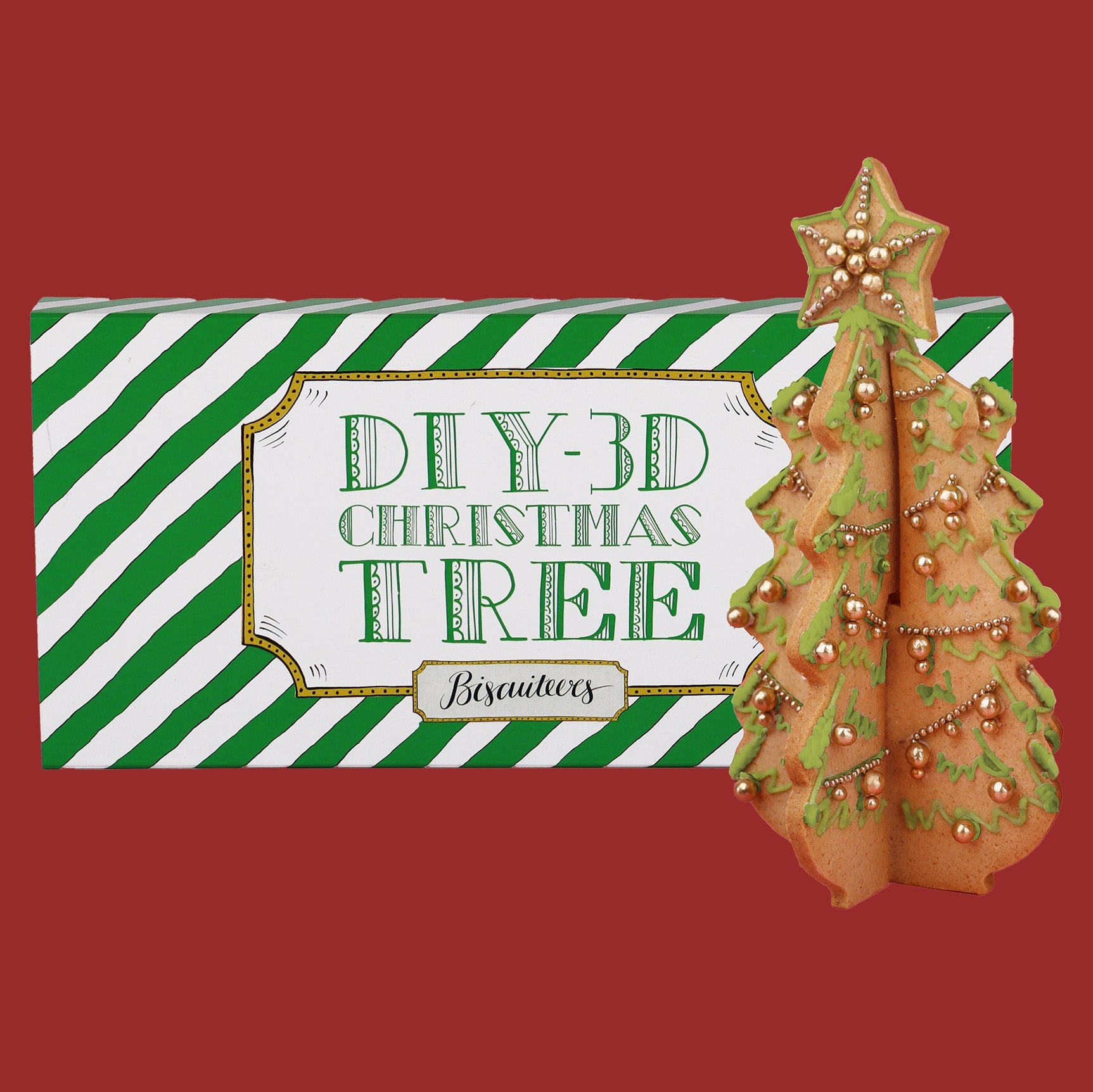 3D Christmas Tree Letterbox DIY Kit - Biscuiteers