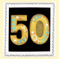 50th Birthday Milestone Letterbox Biscuit - Biscuiteers