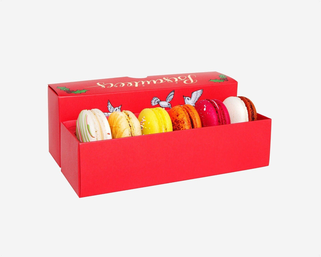 6 Christmas Macarons - Biscuiteers