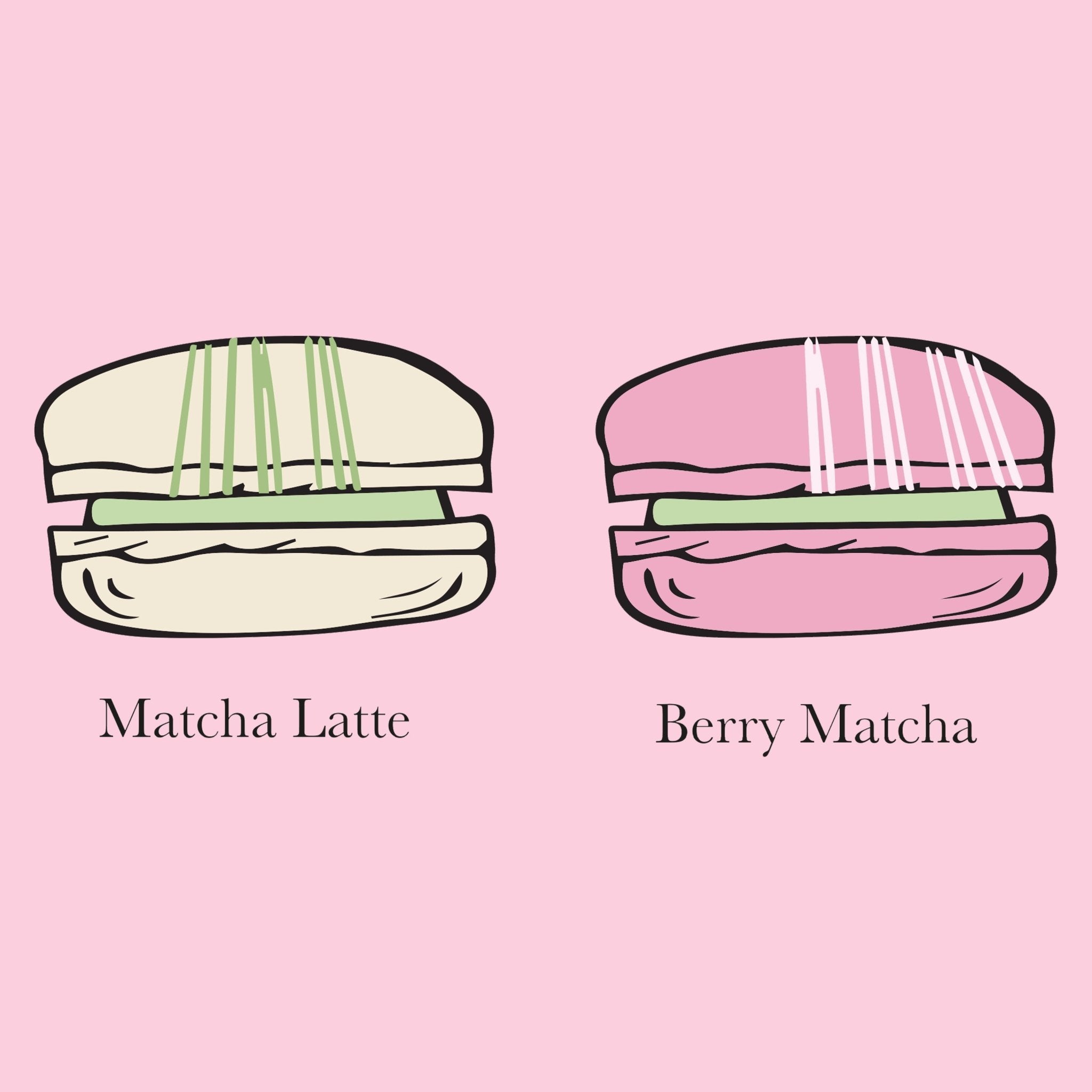 6 Matcha Latte Macarons - Biscuiteers