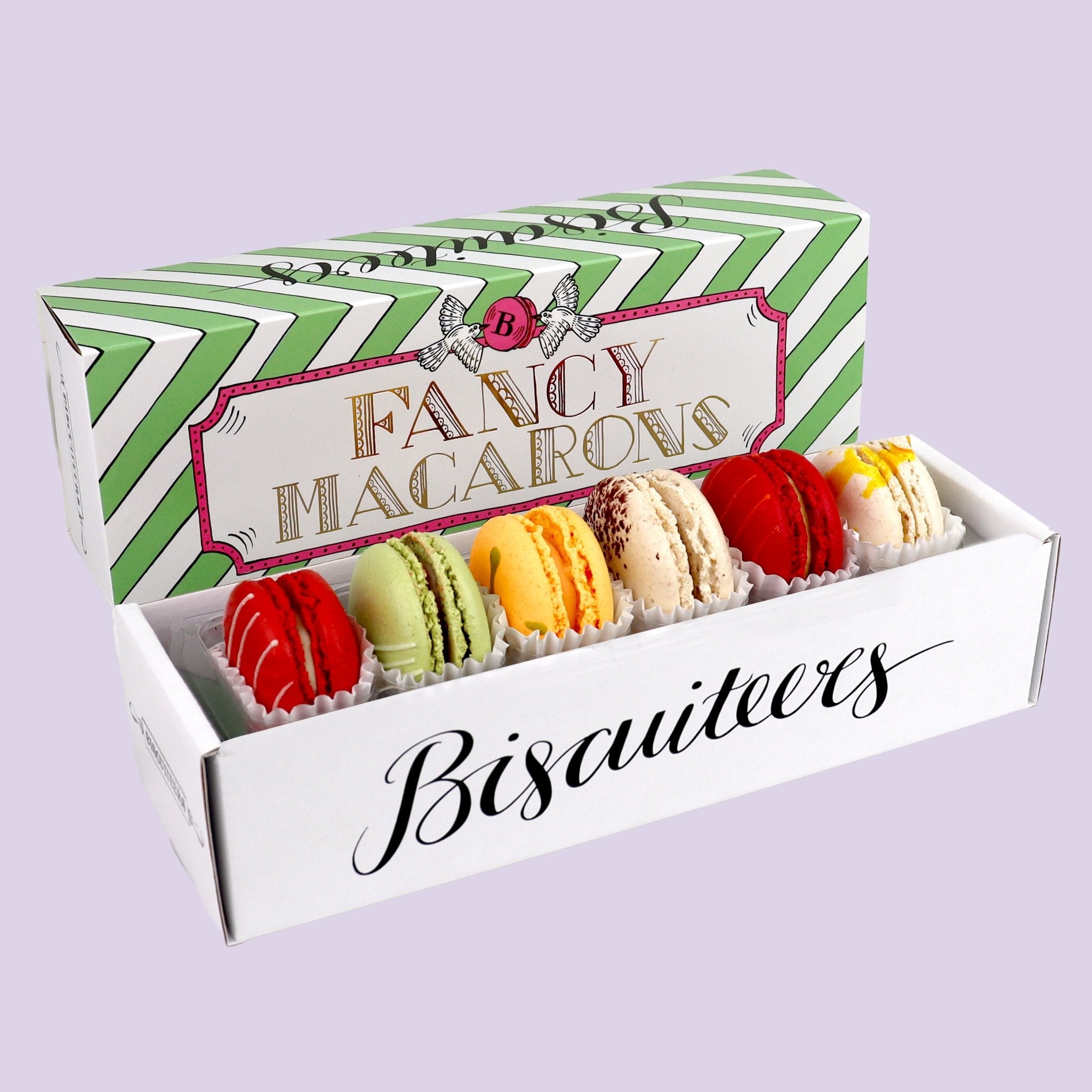 6 Spring Macarons - Biscuiteers