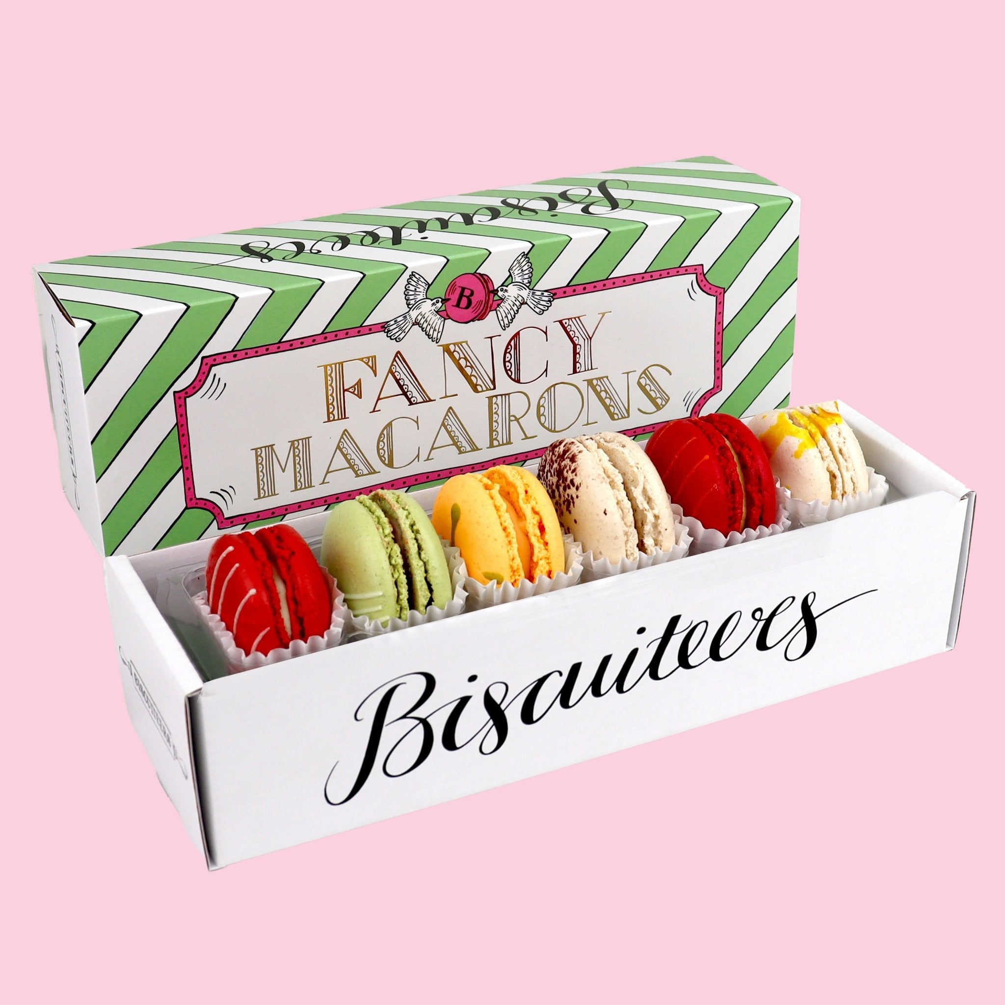 6 Spring Macarons - Biscuiteers