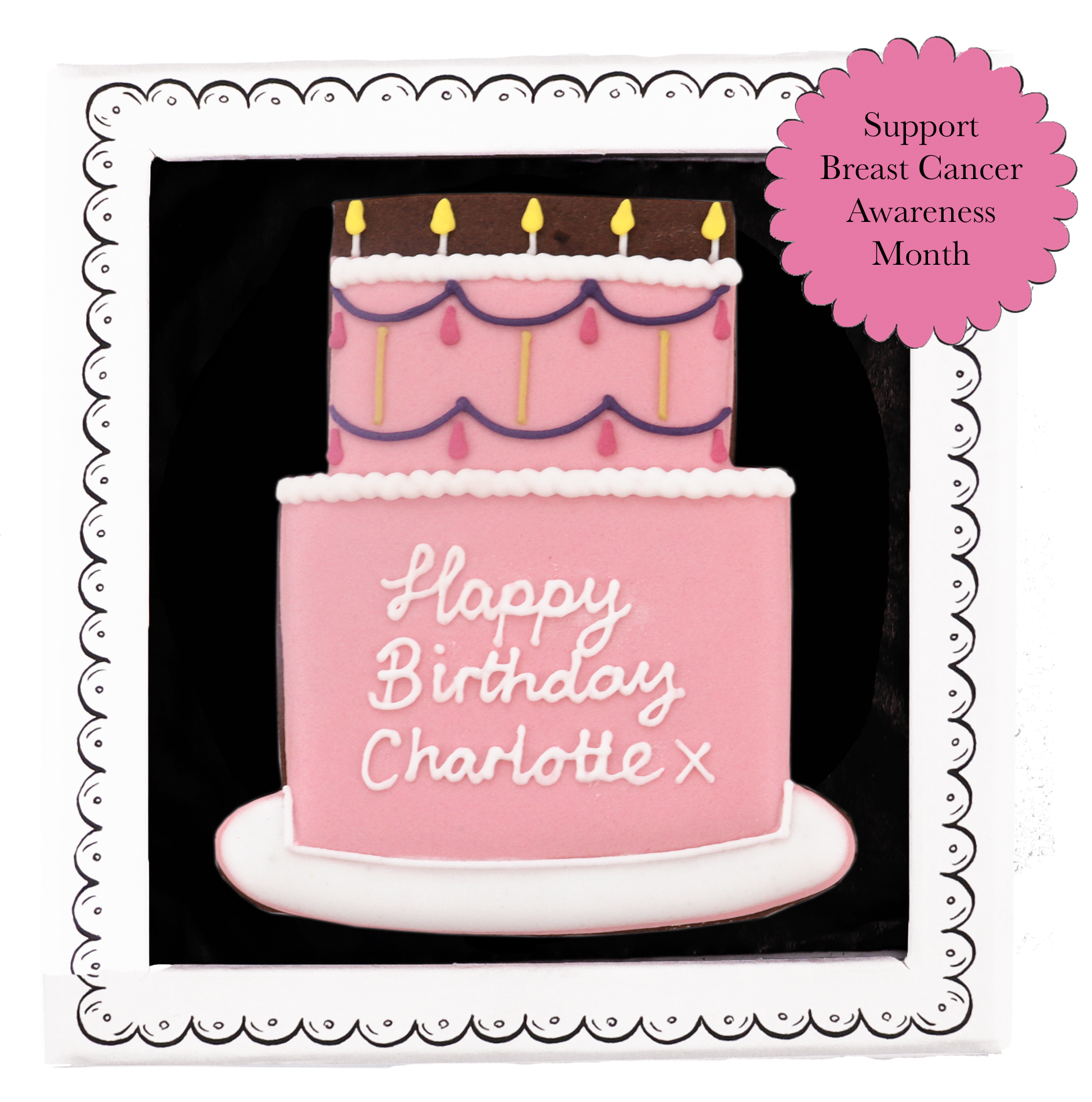 Pink Happy Birthday To You Letterbox