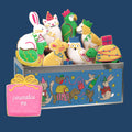 Christmas Party Animals Biscuit Tin