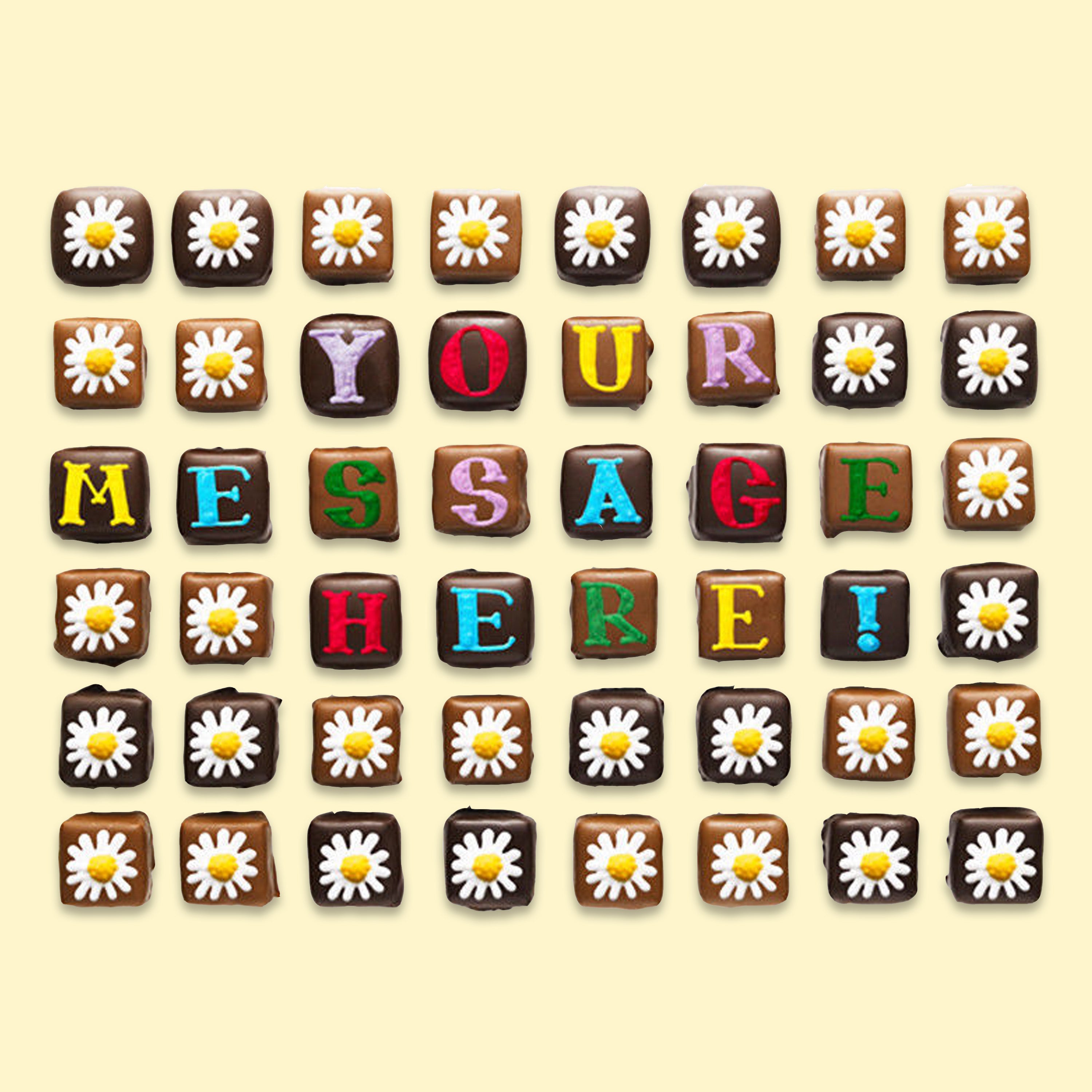 Giant Tin Thank You Personalised Message Chocolates