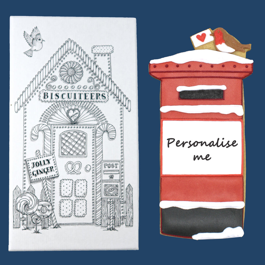 Personalised Post Box Letterbox Biscuit
