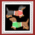 Christmas Sausage Dogs Letterbox Biscuits