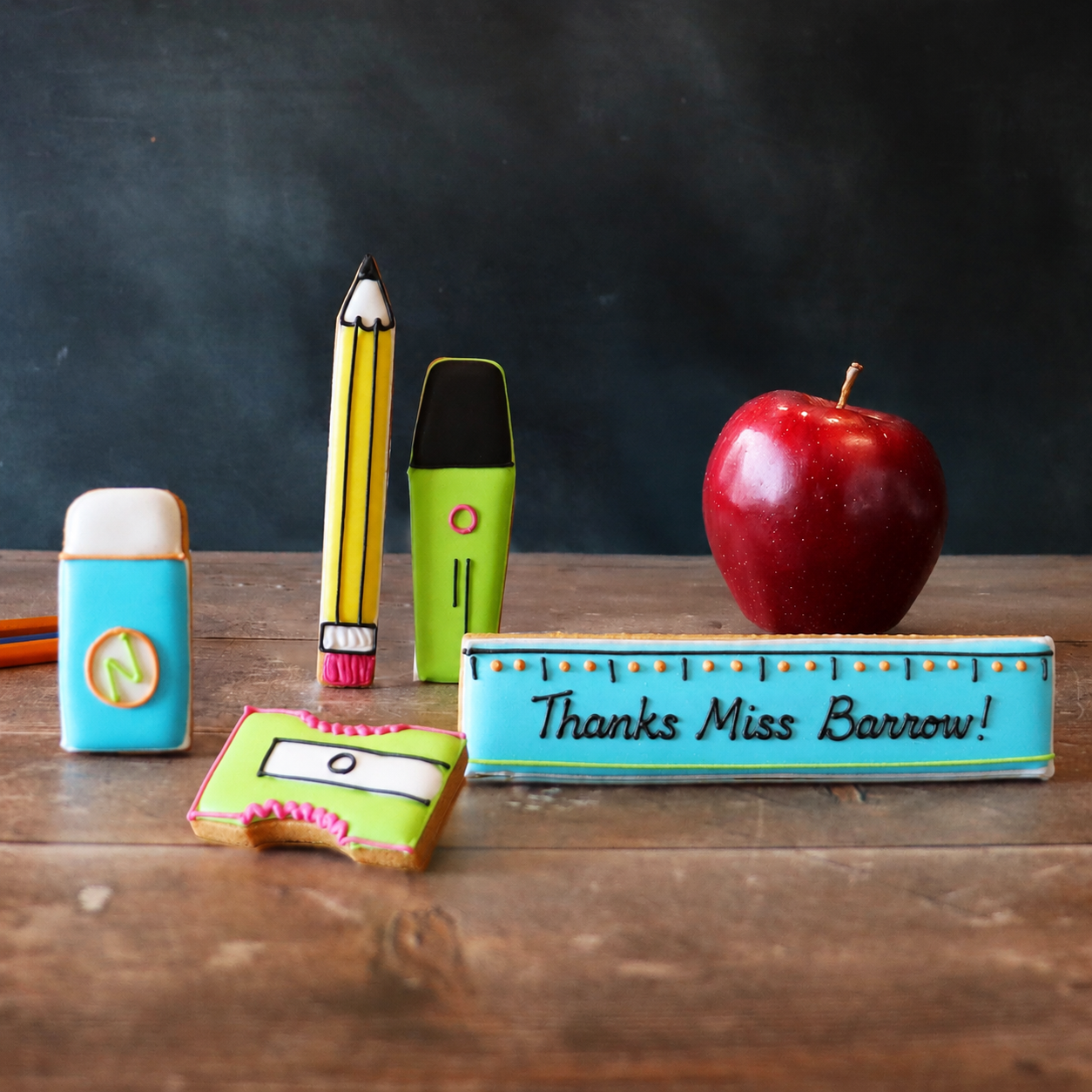 Pencil Case Letterbox Biscuits