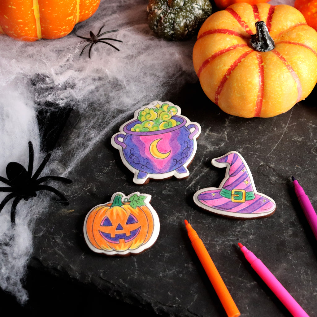 Halloween DIY Colour in Letterbox Biscuits
