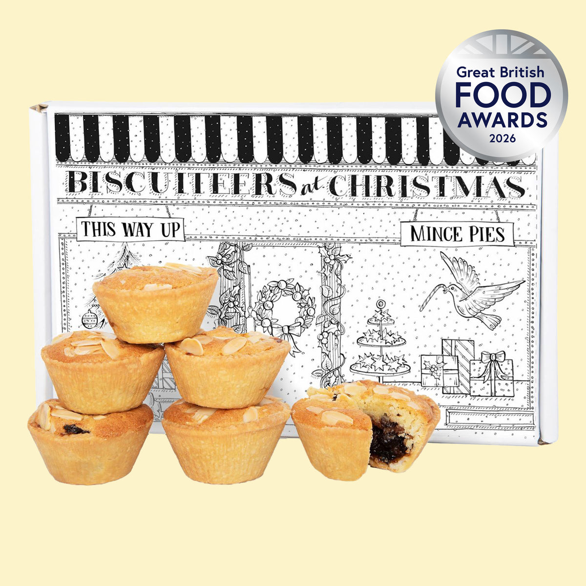 Handmade Biscuiteers Mince Pies