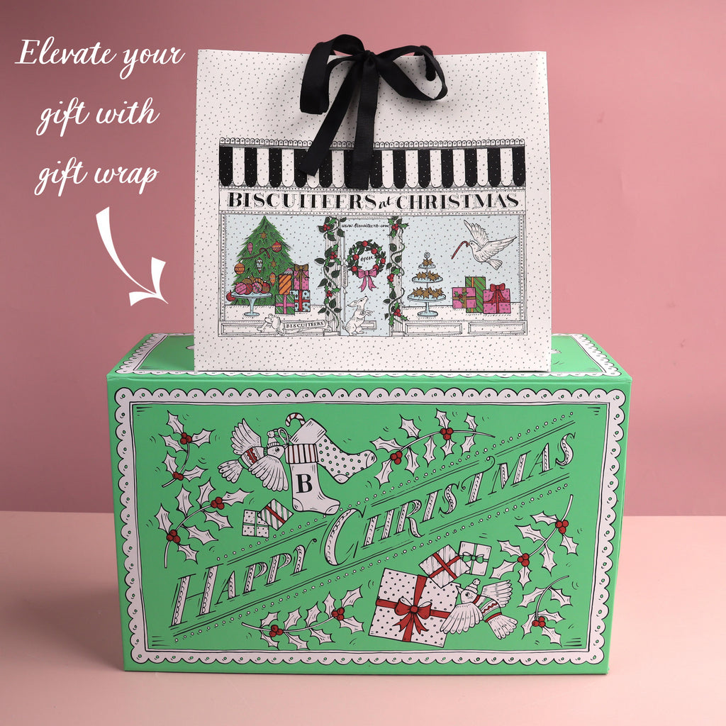 Personalised Snow Globe Letterbox Biscuits
