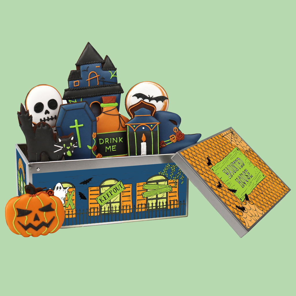 Haunted House Biscuit Tin