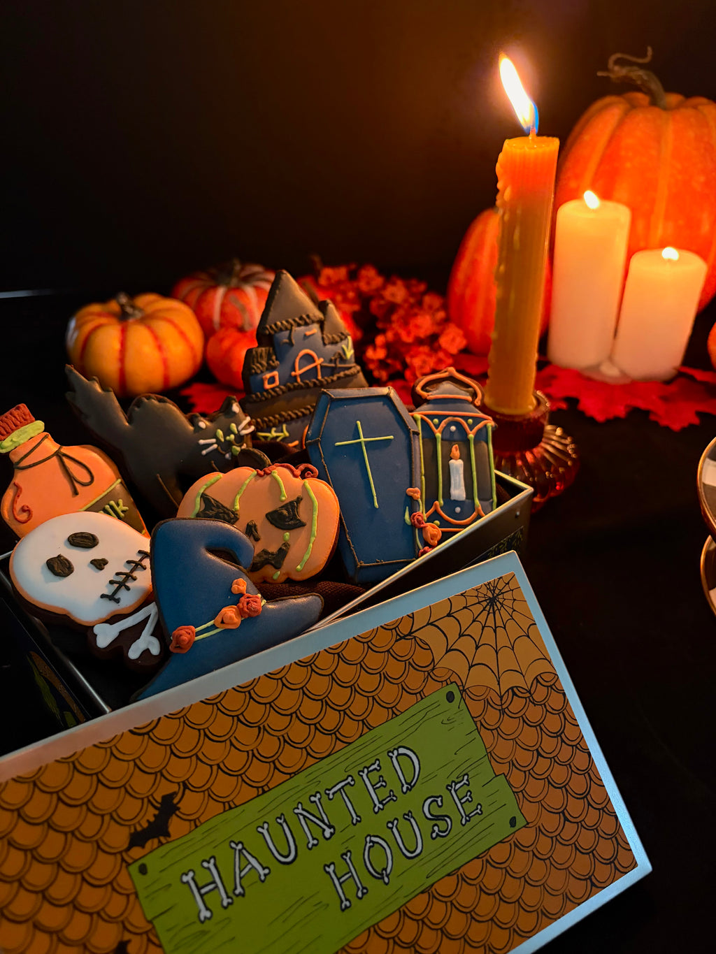 Haunted House Biscuit Tin