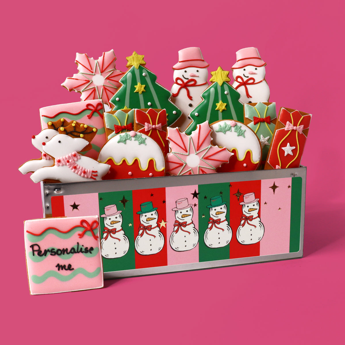 Merry & Bright Luxe Biscuit Tin