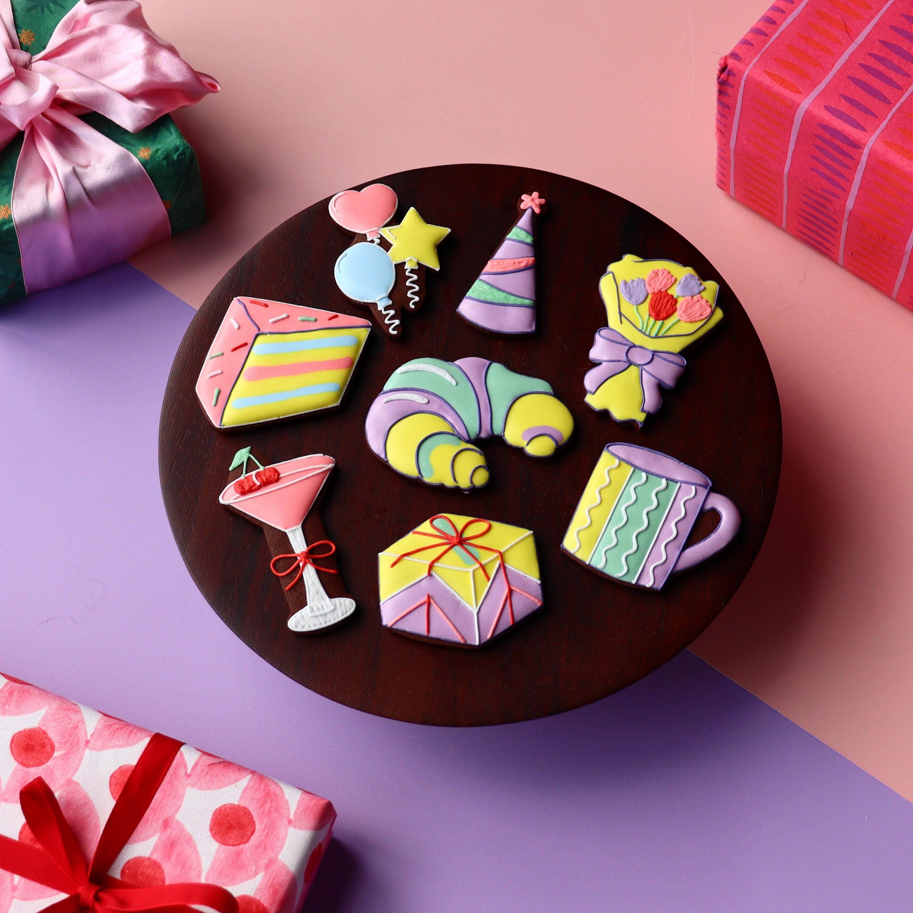 Biscuiteers x Olivia Rubin Sweet Celebration Biscuit Tin