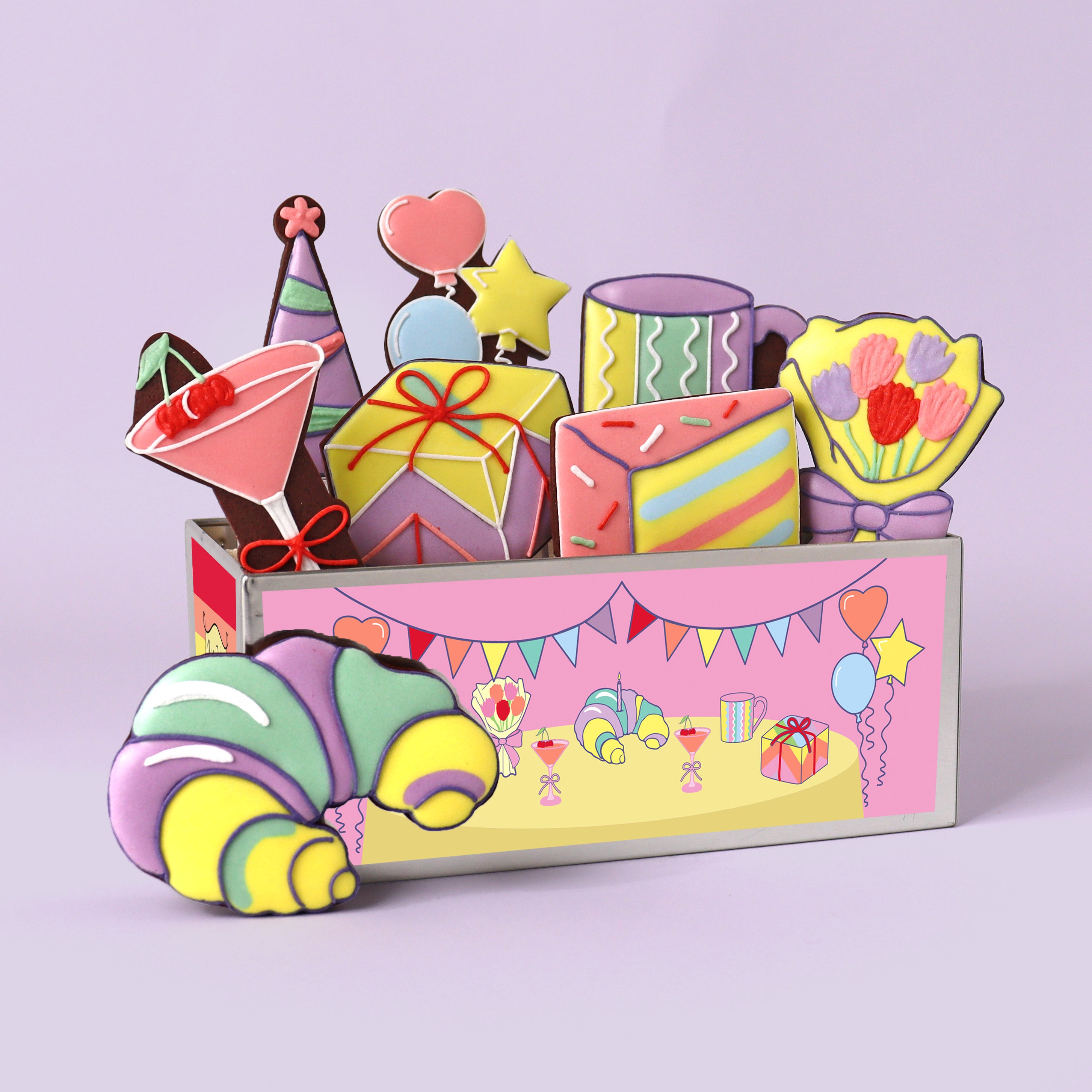 Biscuiteers x Olivia Rubin Sweet Celebration Gift Box