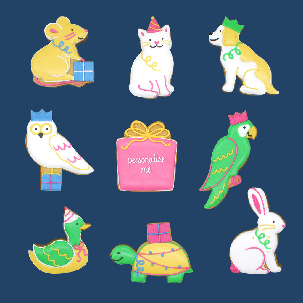 Christmas Party Animals Biscuit Tin