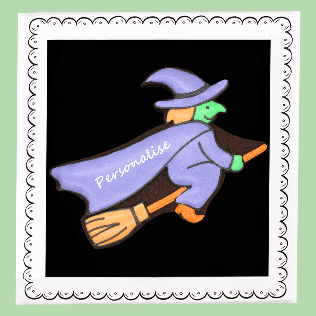 Personalised Wicked Witch Letterbox Biscuit