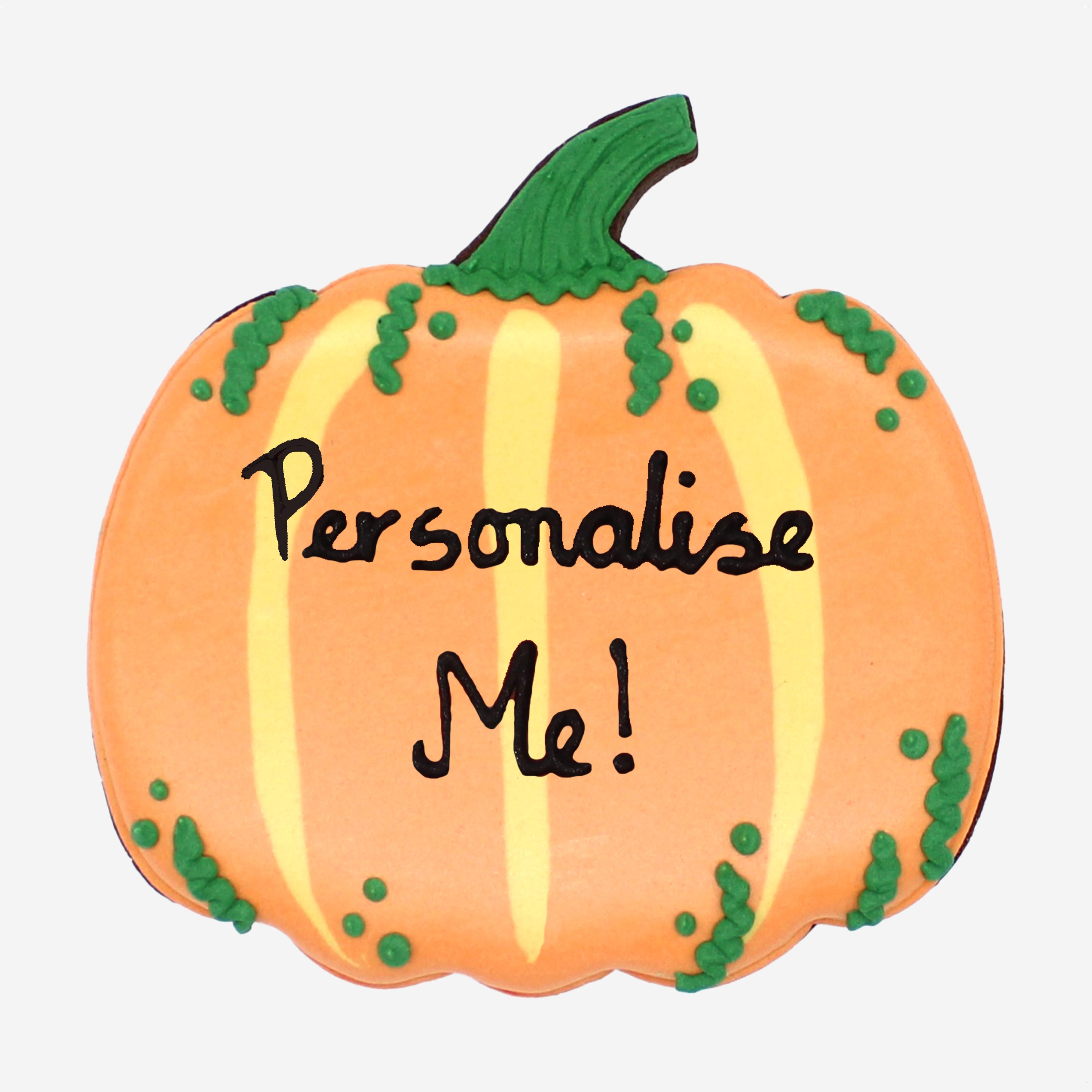Personalised Pumpkin Letterbox Biscuit