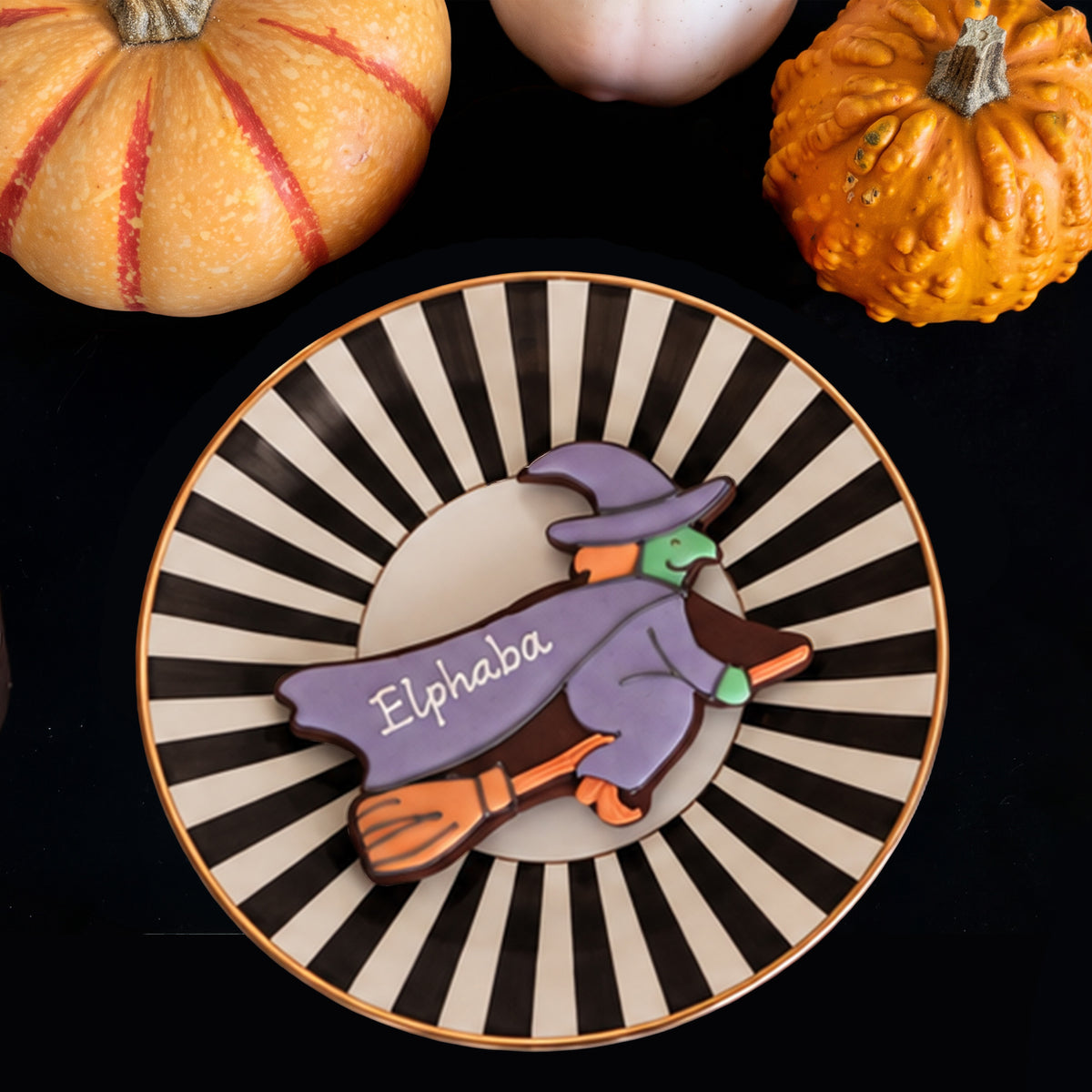 Personalised Wicked Witch Letterbox Biscuit