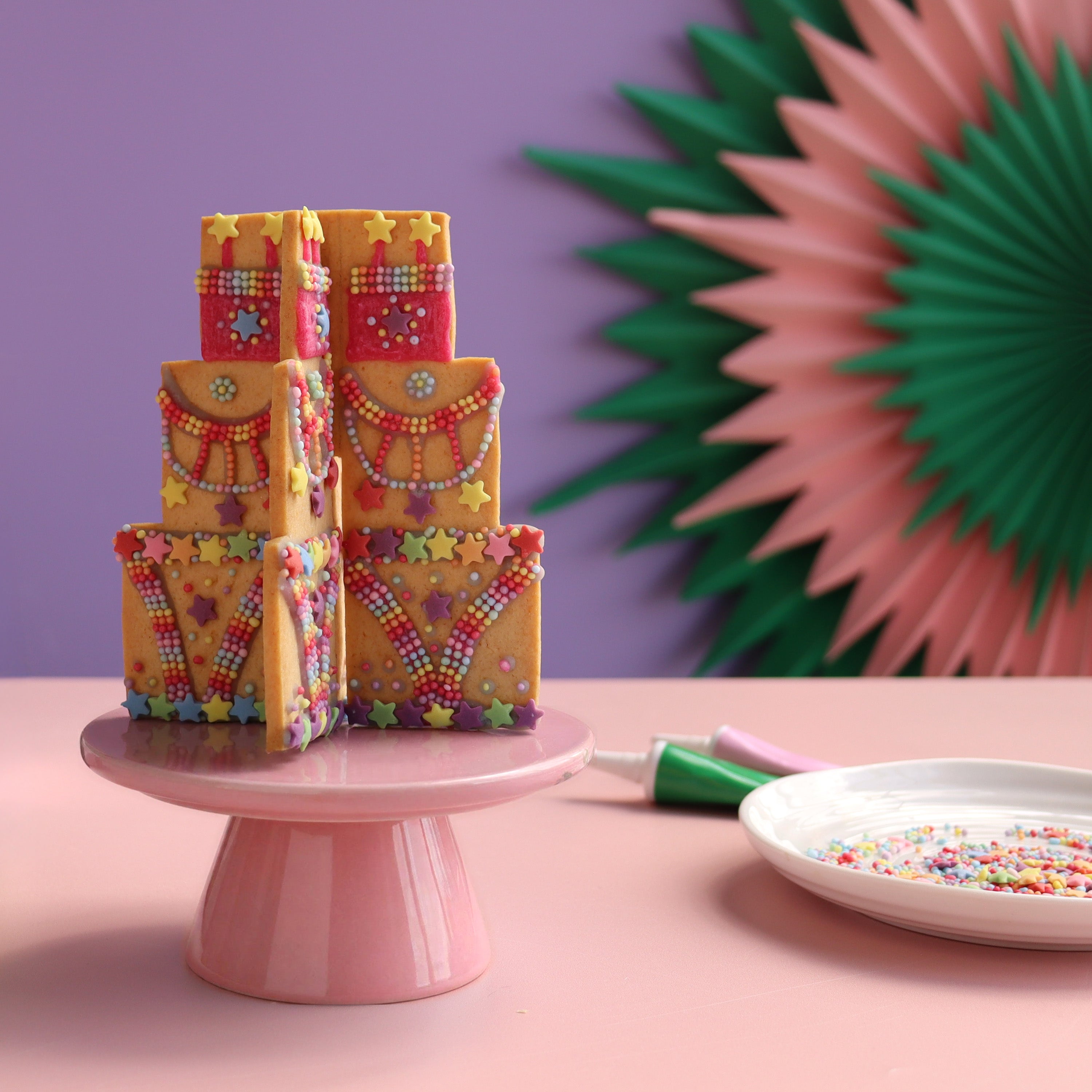 DIY 3D Birthday Cake Letterbox Kit from Biscuiteers.