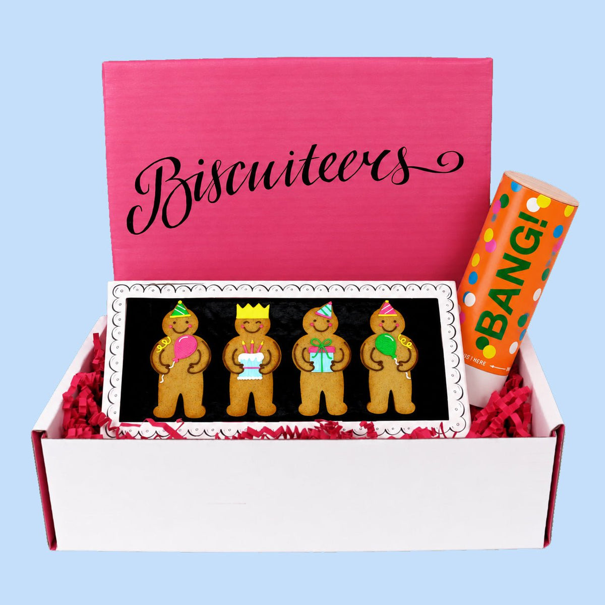A Jolly Birthday Mini Gift Box - Biscuiteers