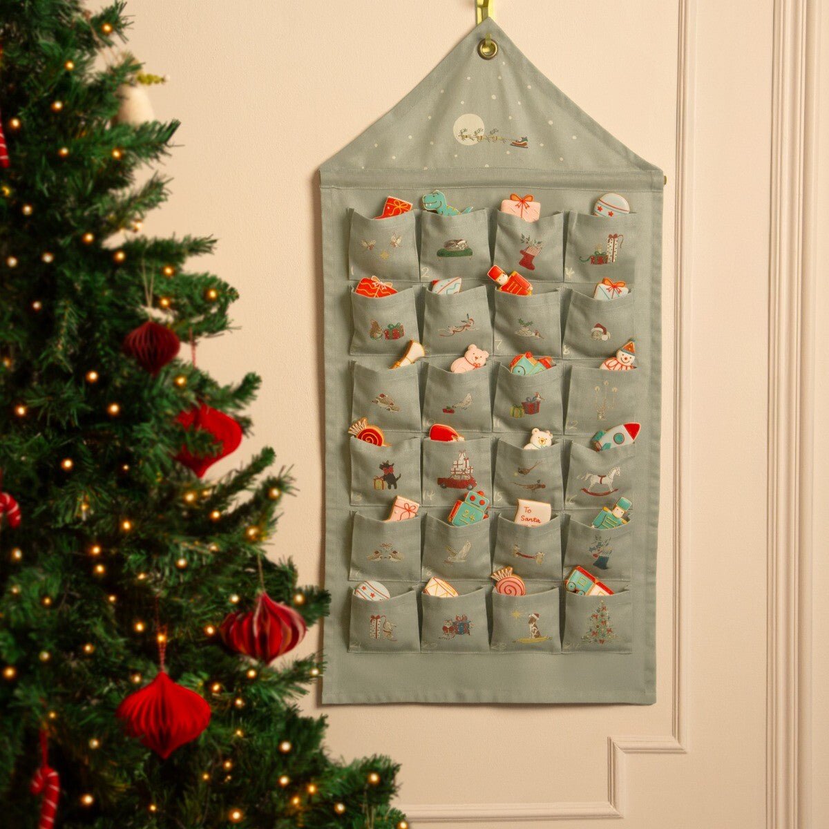 Advent Tin With Limited Edition Advent Calendar - Biscuiteers