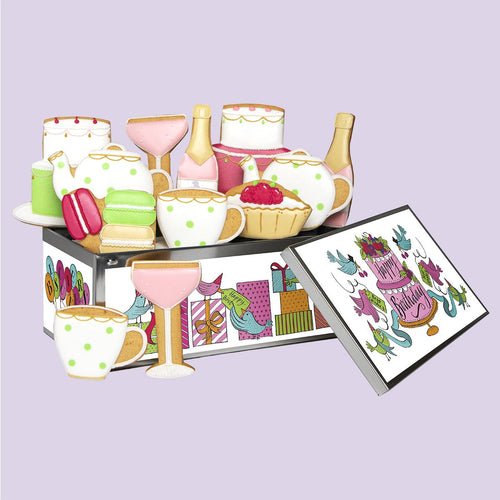 Afternoon Tea Birthday Luxe Tin - Biscuiteers