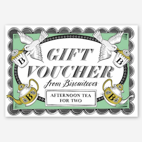 Afternoon Tea For Two Gift Voucher - Biscuiteers