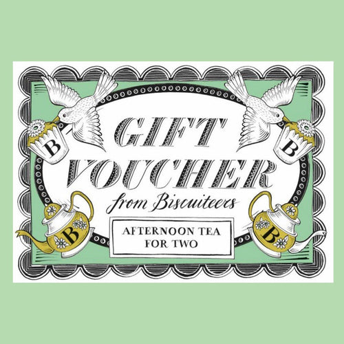 Afternoon Tea For Two Gift Voucher - Biscuiteers