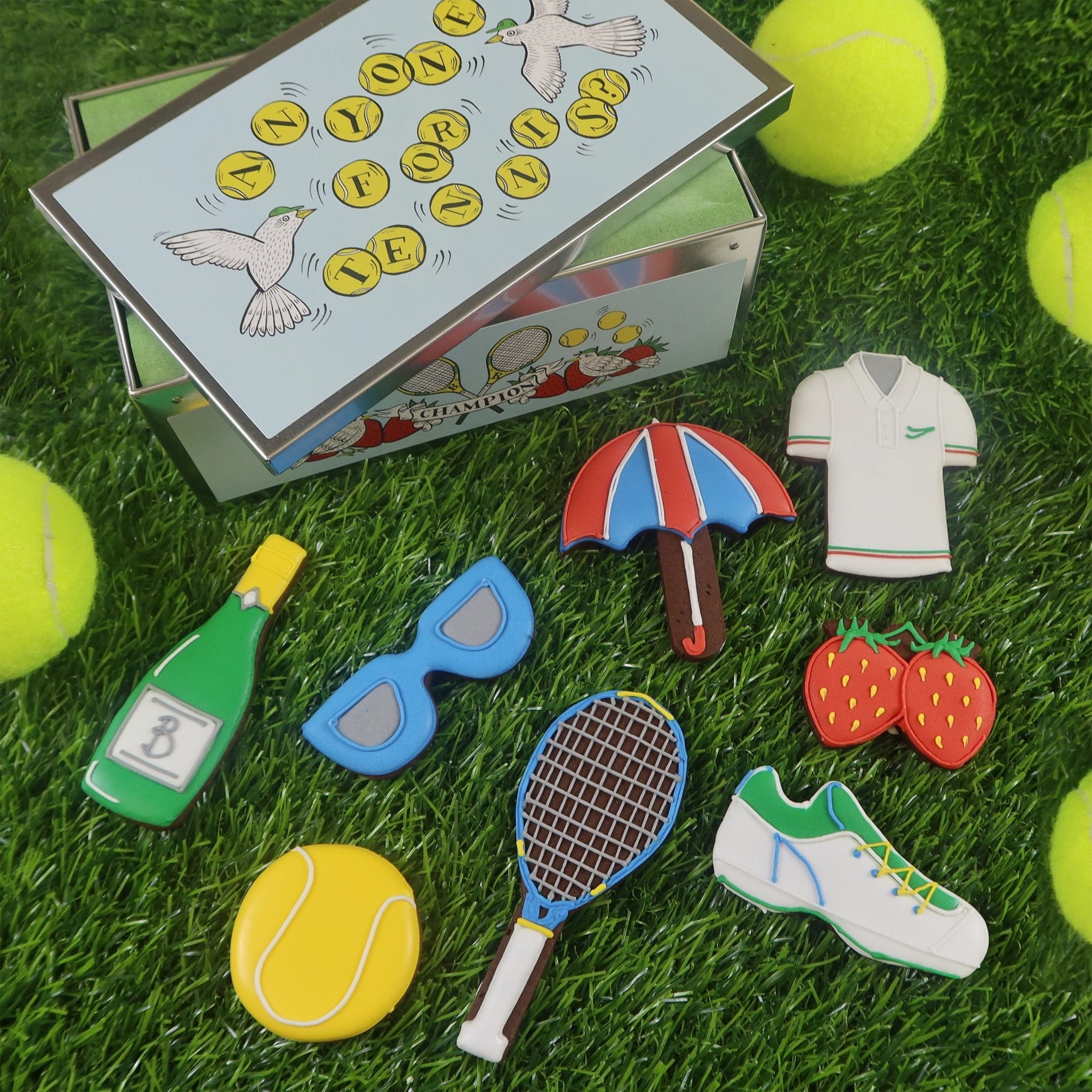 Anyone For Tennis Biscuit Tin - Biscuiteers