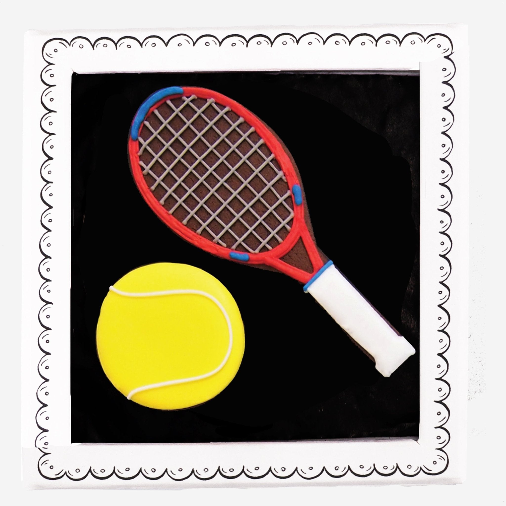 Anyone For Tennis Letterbox Biscuits - Biscuiteers