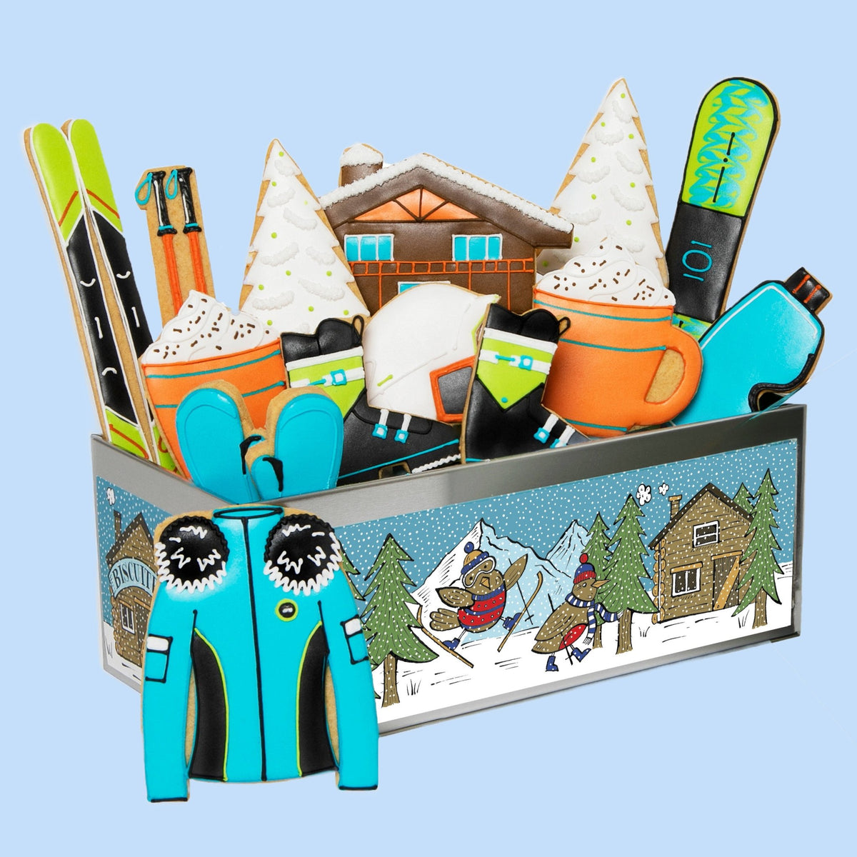 Apres Ski Luxe Biscuit Tin - Biscuiteers
