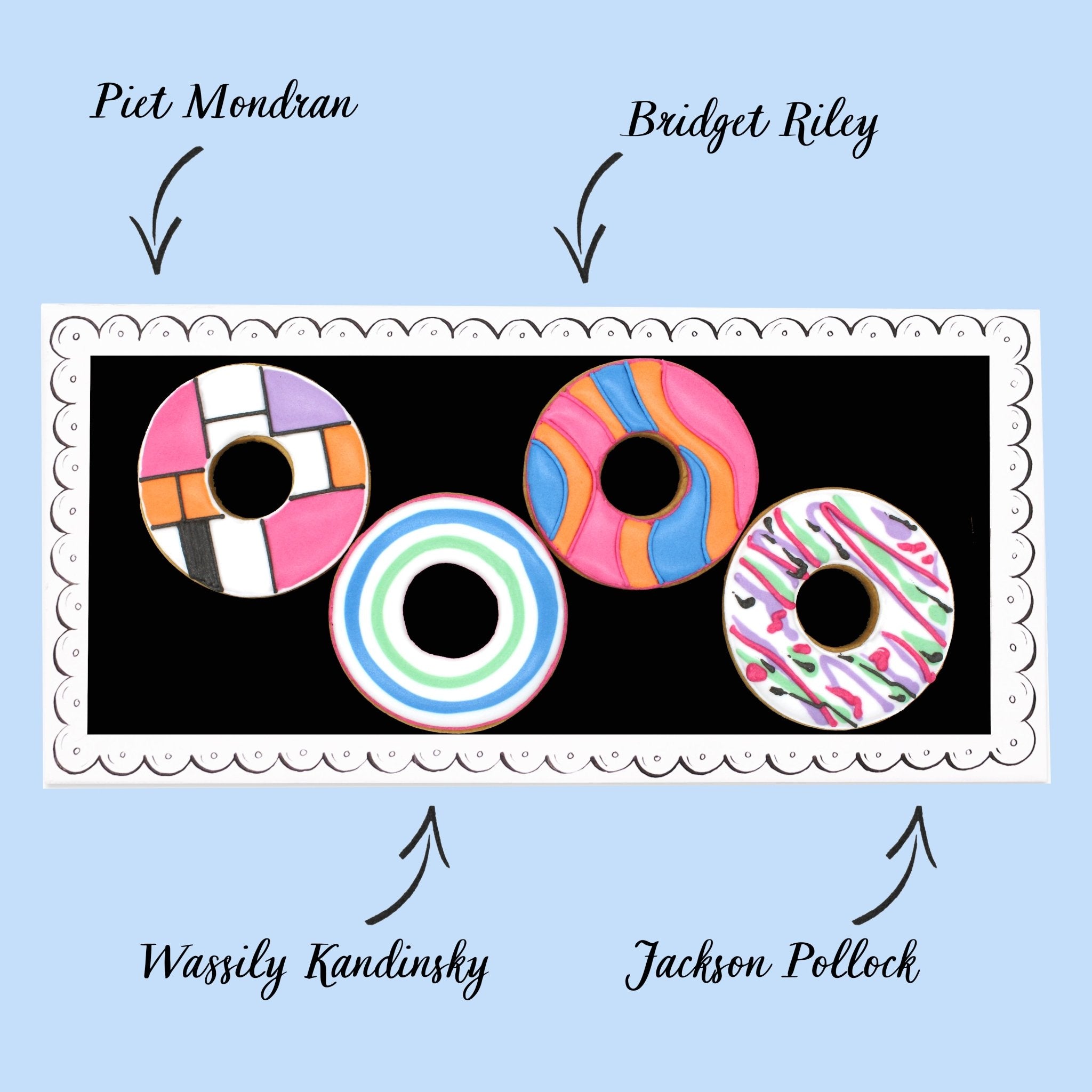 Arty Party Letterbox Biscuits - Biscuiteers
