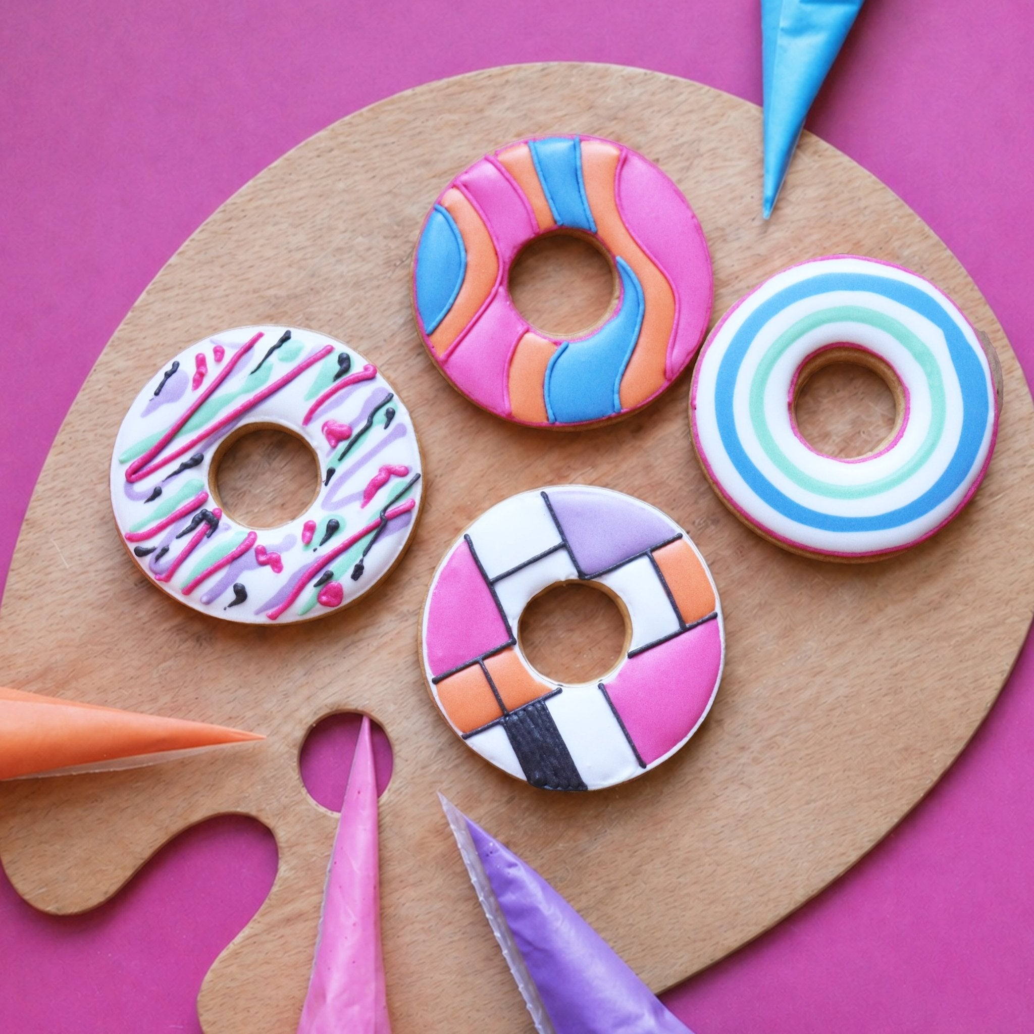 Arty Party Rings by Biscuiteers in celebration of National Biscuit Day - lifestyle.