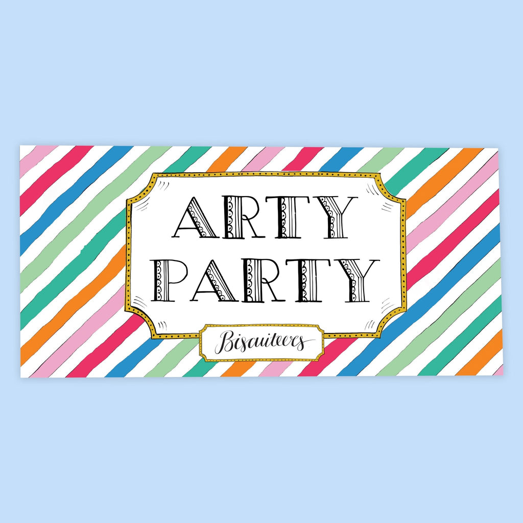 Arty Party Rings Letterbox Biscuits - Biscuiteers