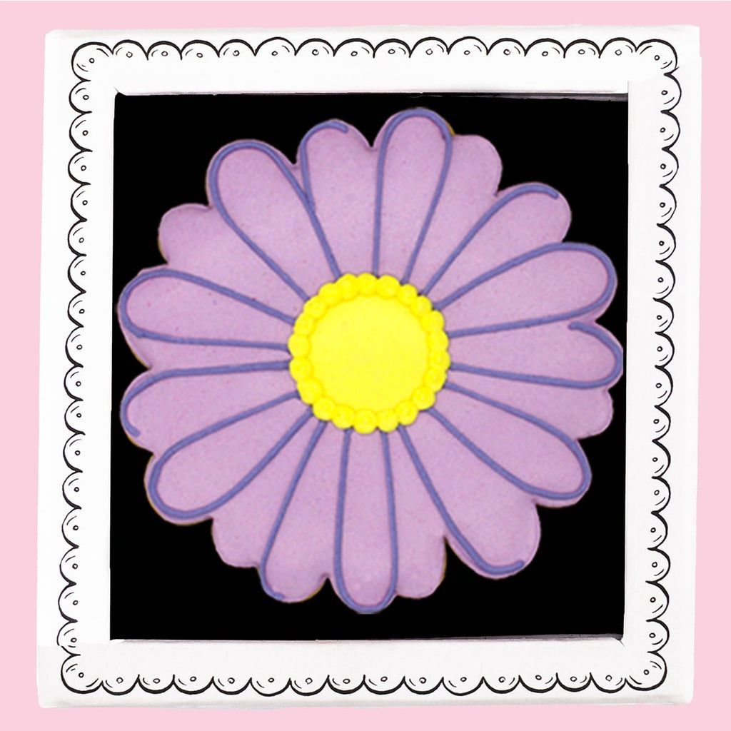 Aster September Birth Flower Letterbox Biscuit - Biscuiteers