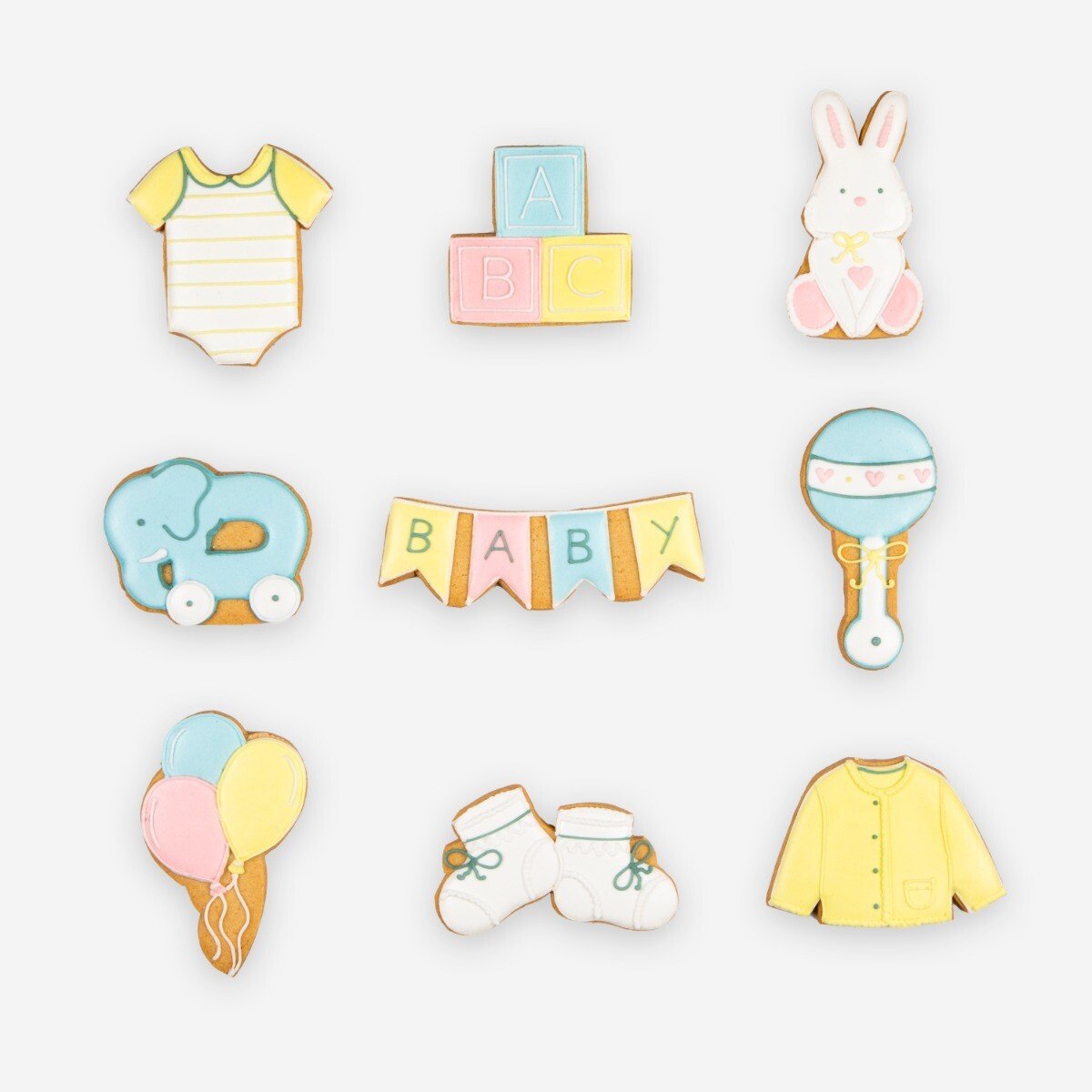 Baby Shower Biscuit Tin - Biscuiteers