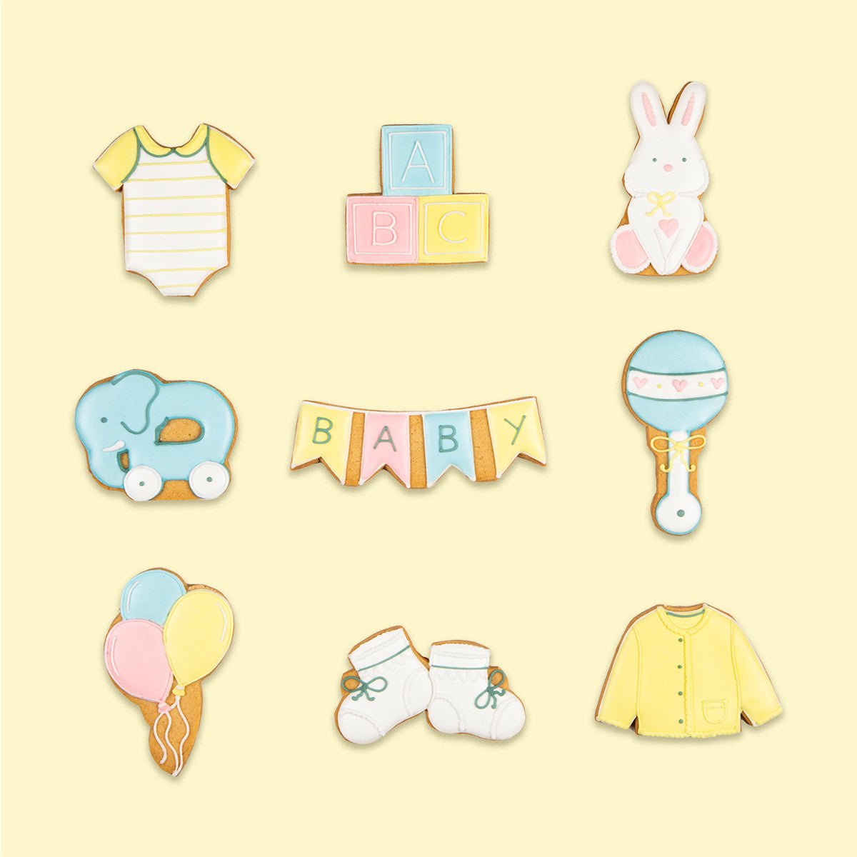 Baby Shower Biscuit Tin - Biscuiteers