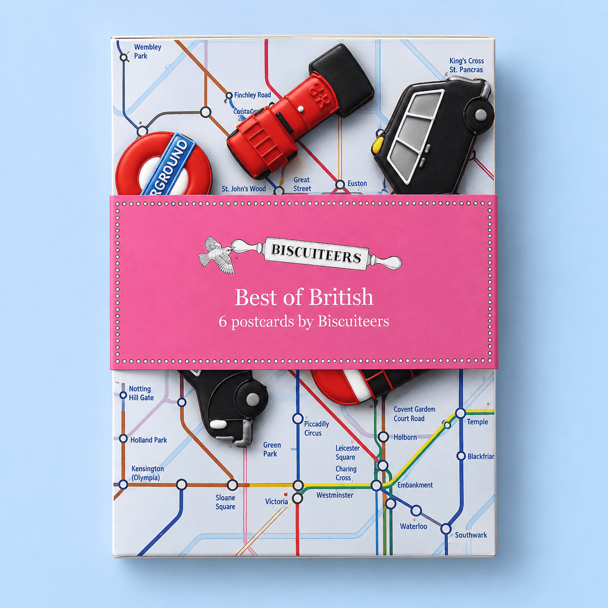 Best Of British Postcard Set - Biscuiteers
