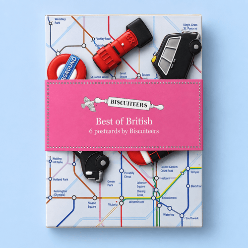 Best Of British Postcard Set - Biscuiteers