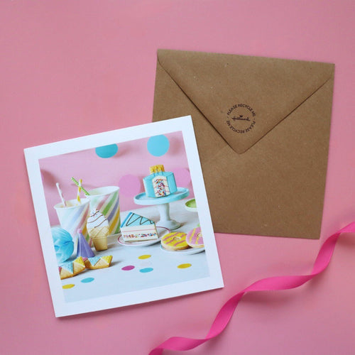 Birthday Blank Gift Card - Biscuiteers