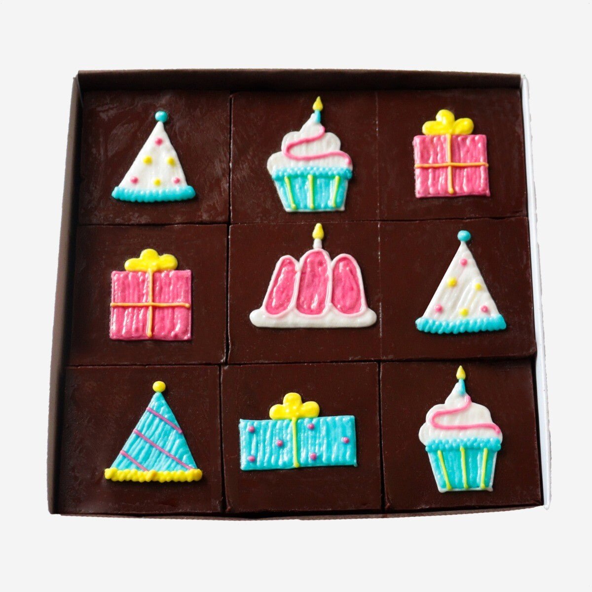Birthday Brownies - Biscuiteers